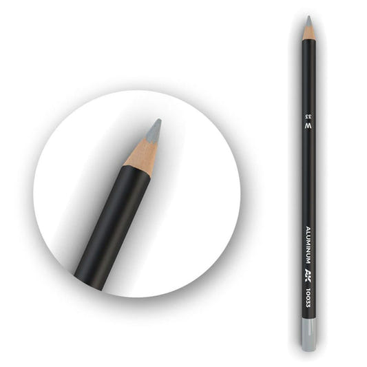 AK Interactive weathering watercolour pencil Aluminum