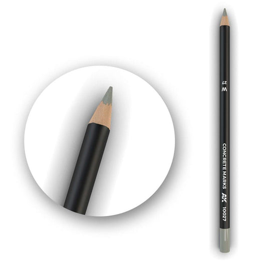AK Interactive weathering watercolour pencil Concrete Marks