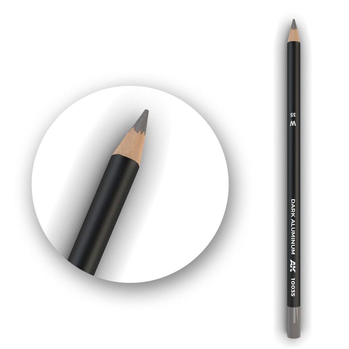 AK Interactive weathering watercolour pencil Dark Aluminum