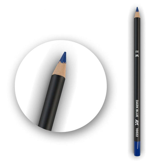 AK Interactive weathering watercolour pencil Dark Blue