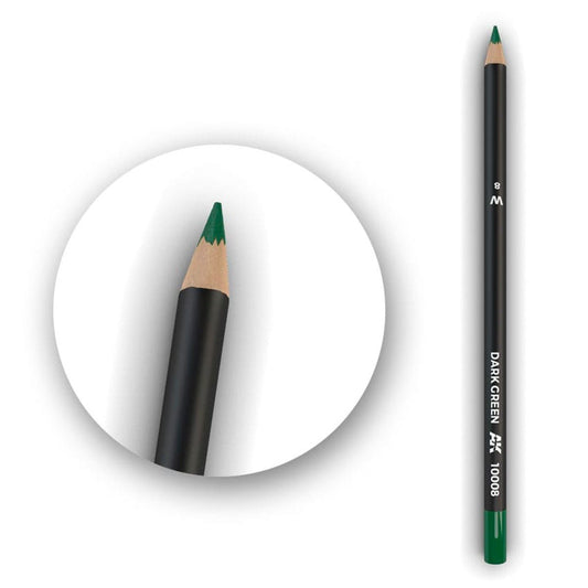 AK Interactive weathering watercolour pencil Dark Green