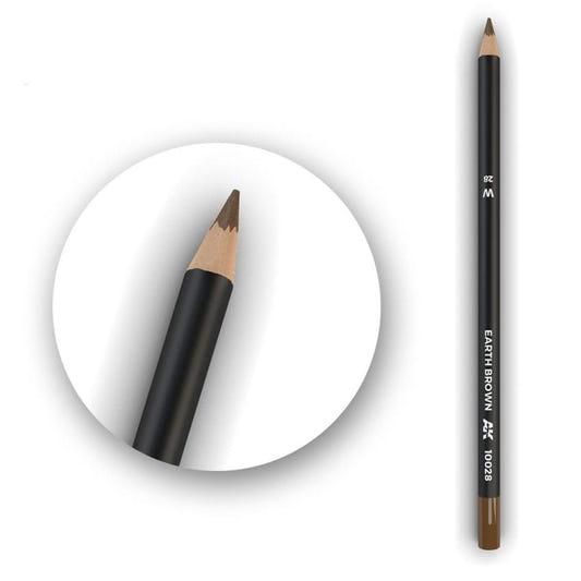 AK Interactive weathering watercolour pencil Earth Brown