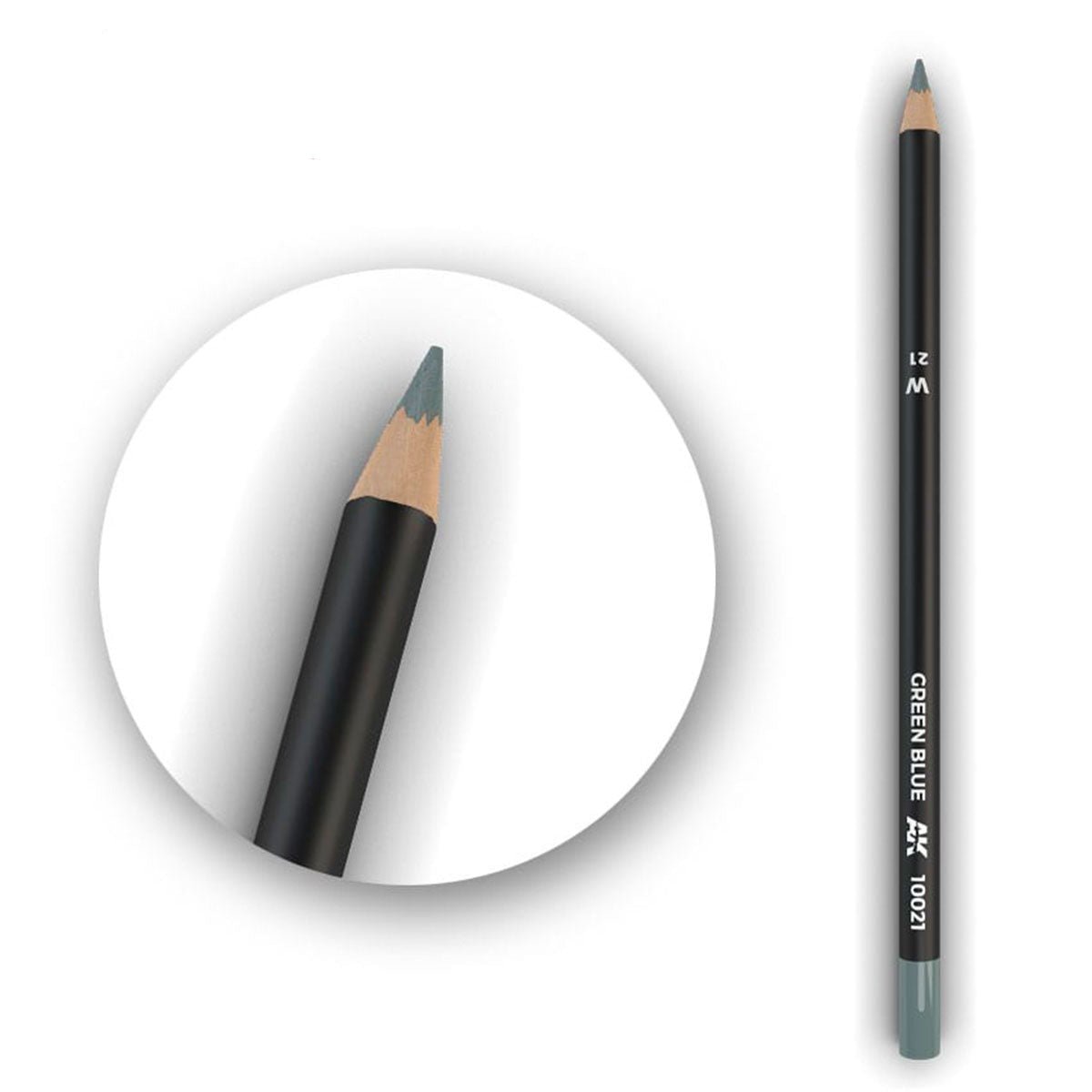 AK Interactive weathering watercolour pencil Green Blue