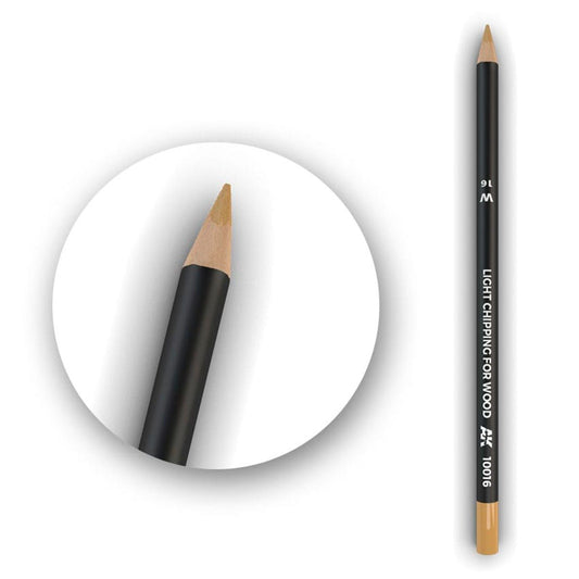 AK Interactive weathering watercolour pencil Light Chipping for Wood