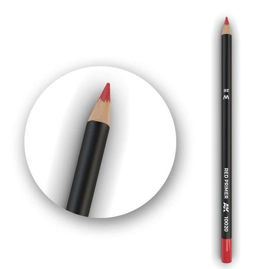 AK Interactive weathering watercolour pencil Red Primer