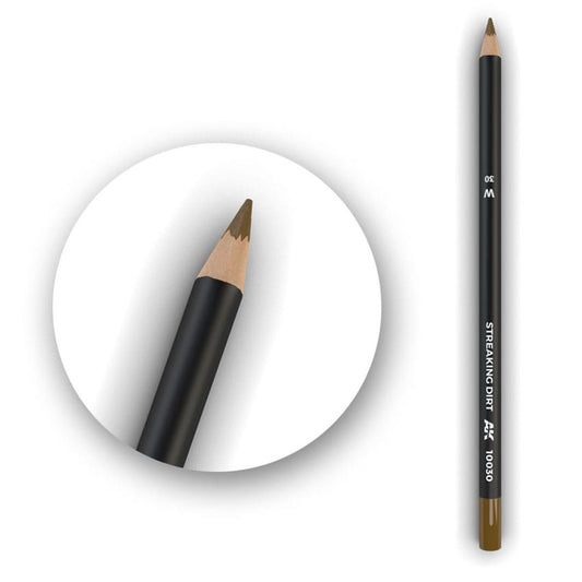 AK Interactive weathering watercolour pencil Streaking Dirt