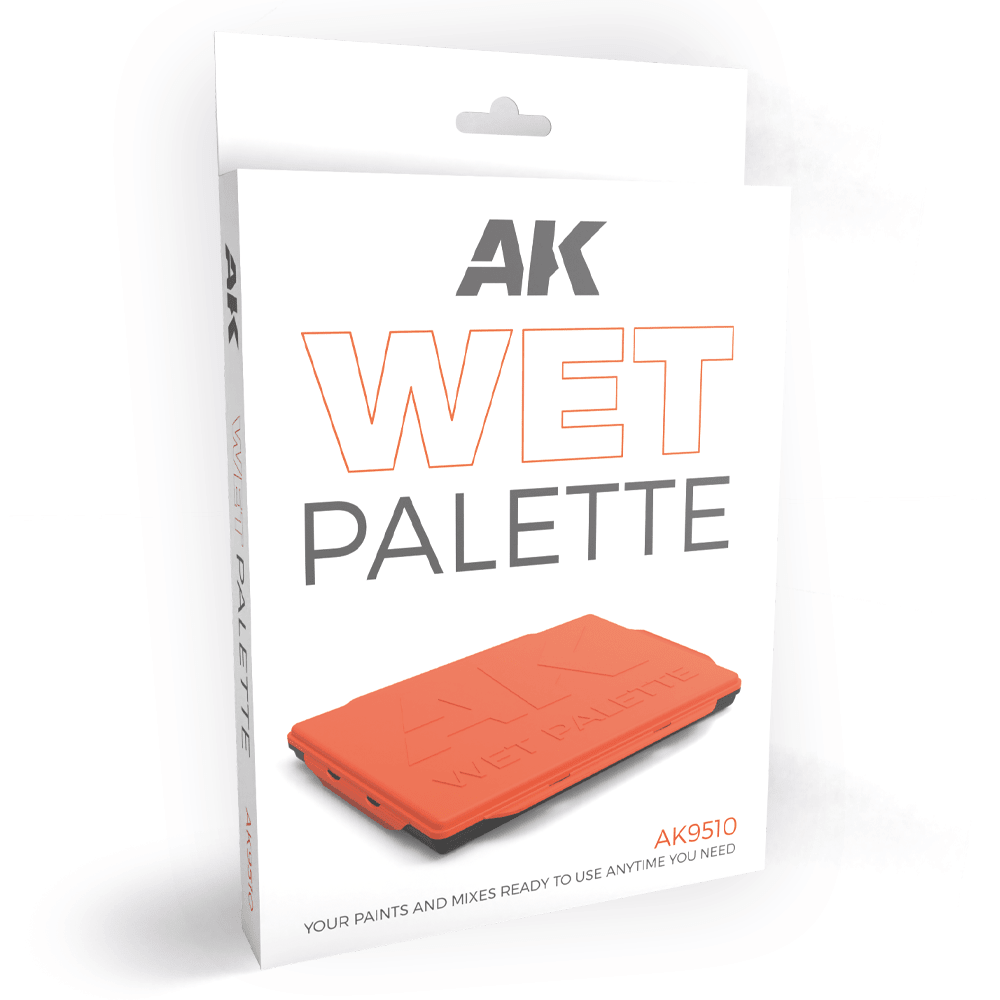 AK Interactive Wet Palette with 40 Paper Sheets and 2 Wipes hobby tool