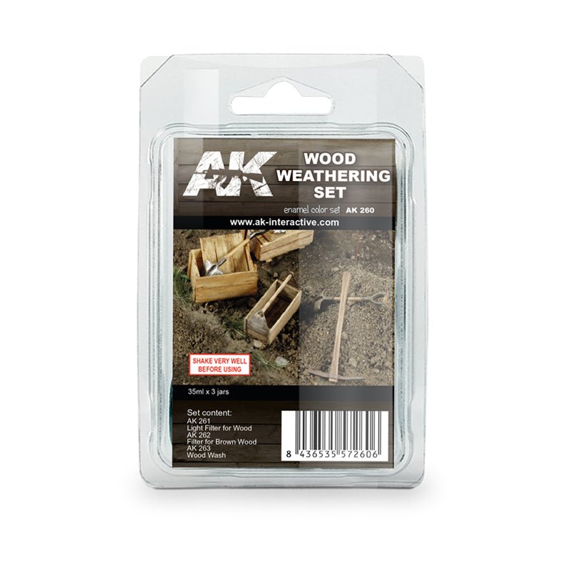 AK Interactive Wood Weathering Set weathering set for scale models