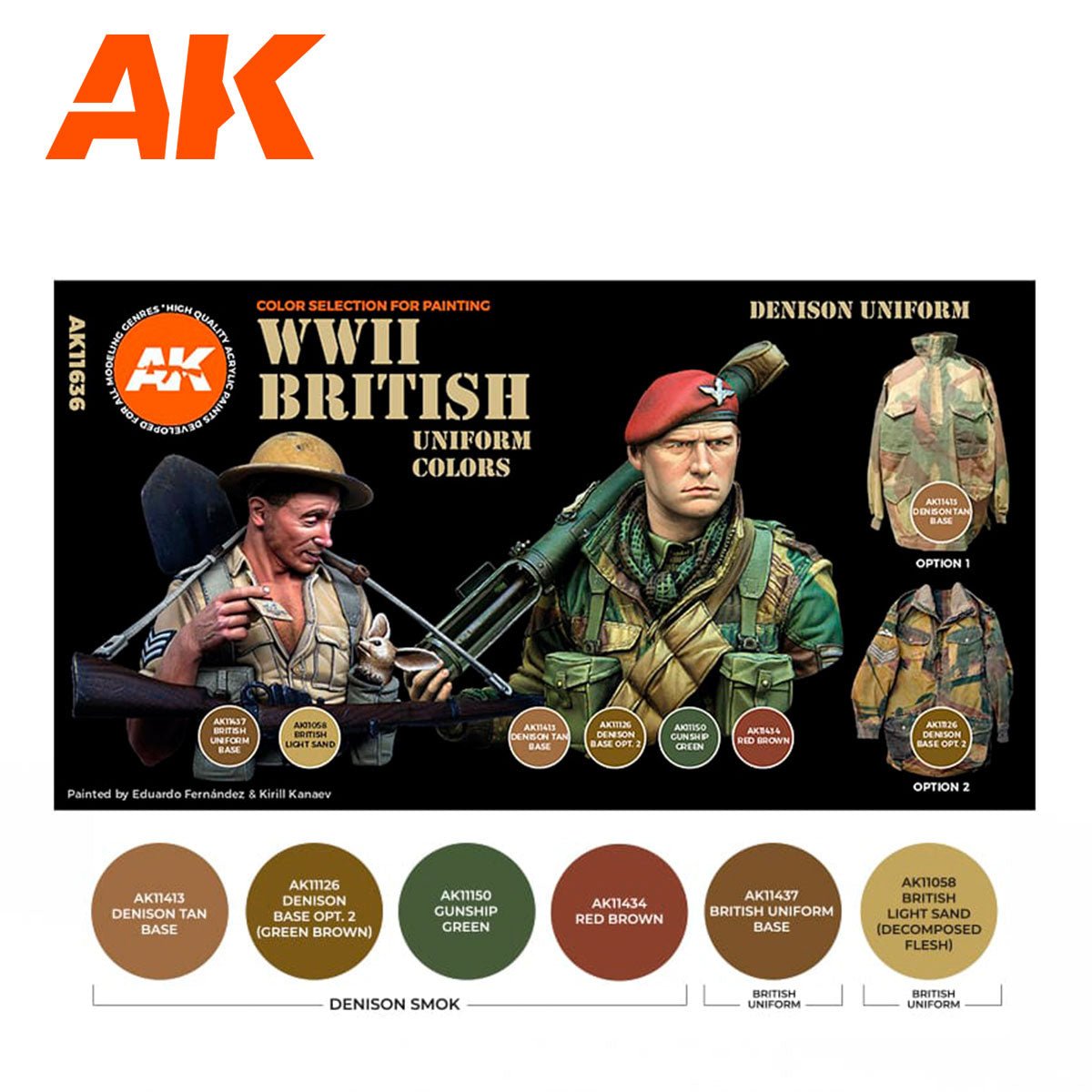 AK Interactive - Wwii British Uniform Colors 3G - Loaded Dice
