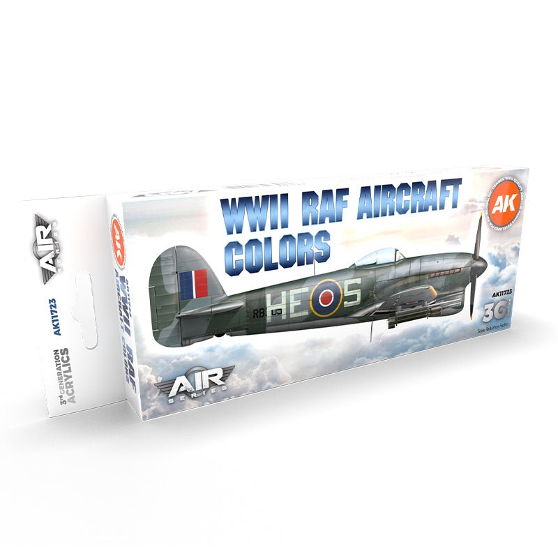 AK Interactive 3rd Generation acrylic paint set WWII RAF Aircraft Colors Set 3G