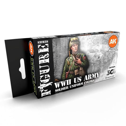 AK Interactive 3rd Generation acrylic paint WWII US Uniforms 3G 17ml dropper bottle