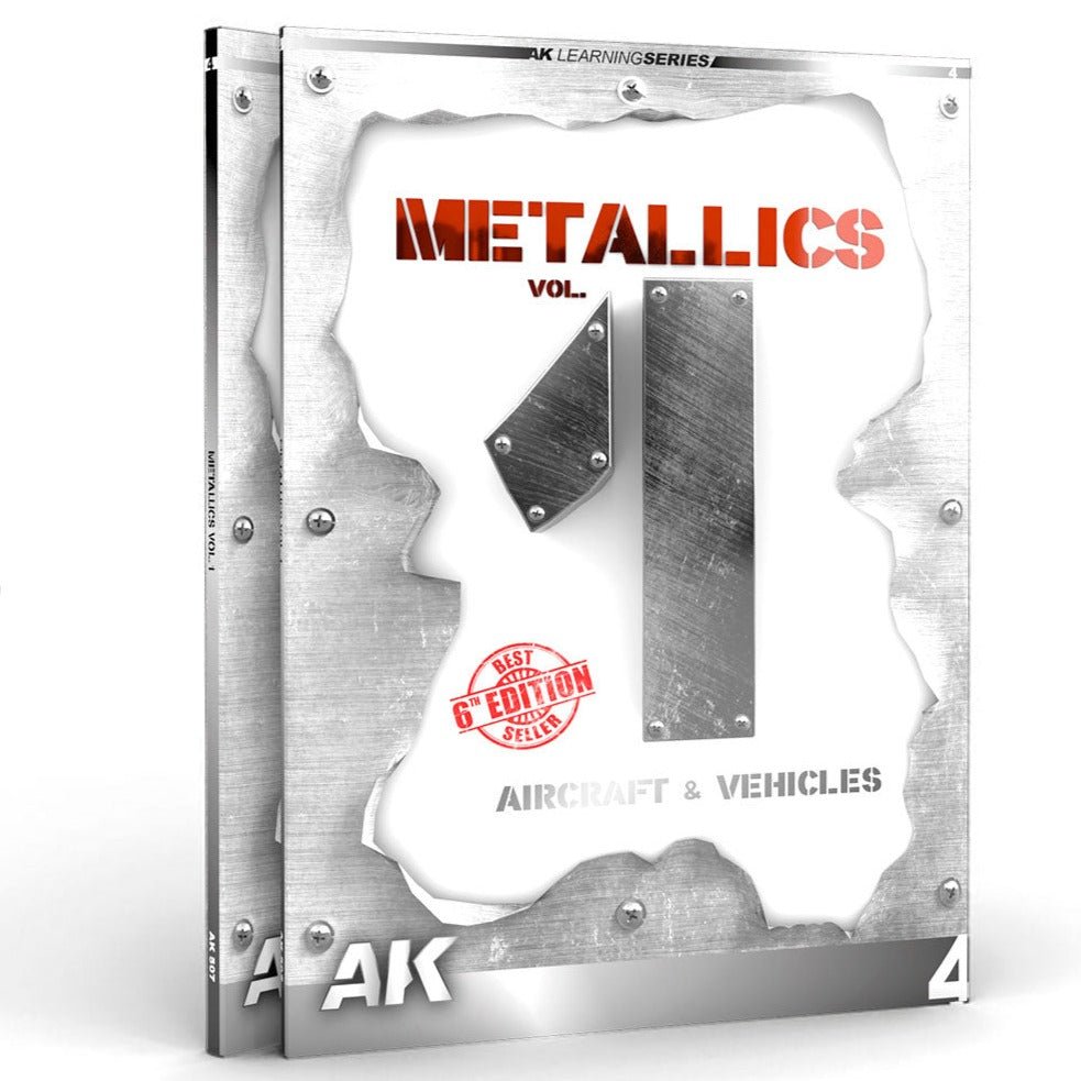 AK Learning 4 Metallics Vol 1 (English) modelling book from AK Interactive