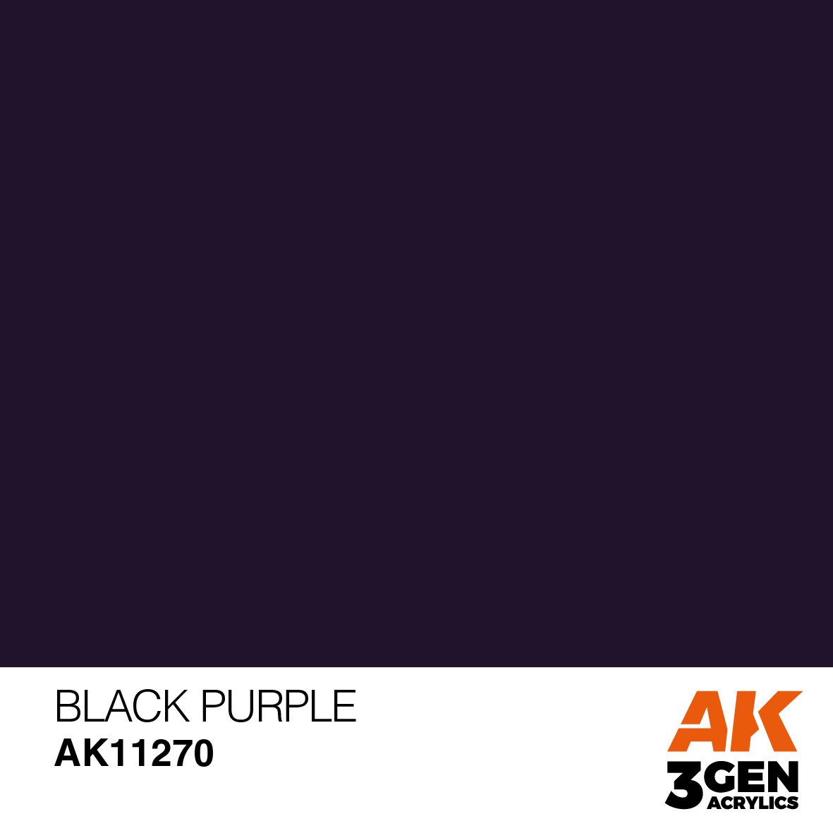 AK Interactive 3rd Gen Acrylic - Black Purple Color Punch AK11270 - Loaded Dice Barry Vale of Glamorgan CF64 3HD