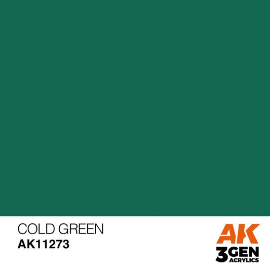 AK Interactive 3rd Gen Acrylic - Cold Green Color Punch AK11273 - Loaded Dice