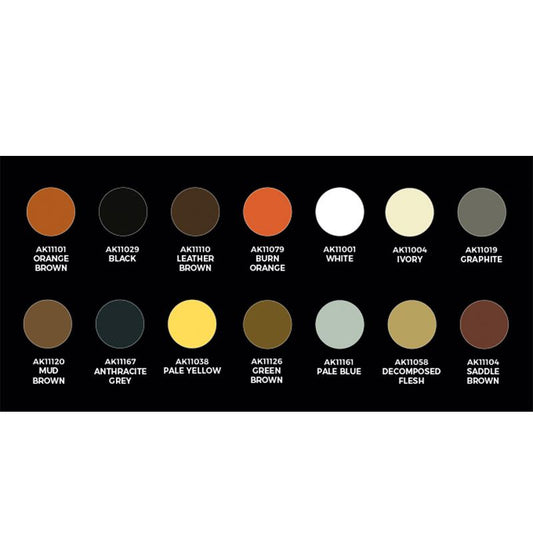 AK Interactive Signature Set Carlos Tobes - 14 Colors + Figure AK11779 - Loaded Dice