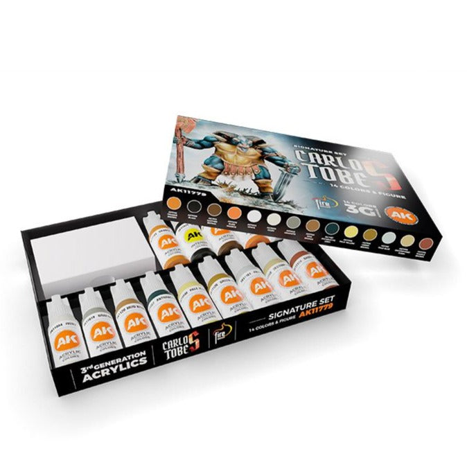 AK Interactive Signature Set Carlos Tobes - 14 Colors + Figure AK11779 - Loaded Dice