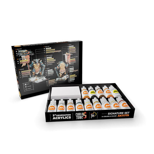 AK Interactive Signature Set Carlos Tobes - 14 Colors + Figure AK11779 - Loaded Dice