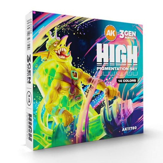 AK Interactive High Pigmentation Set 14 Colors AK11780 - Loaded Dice