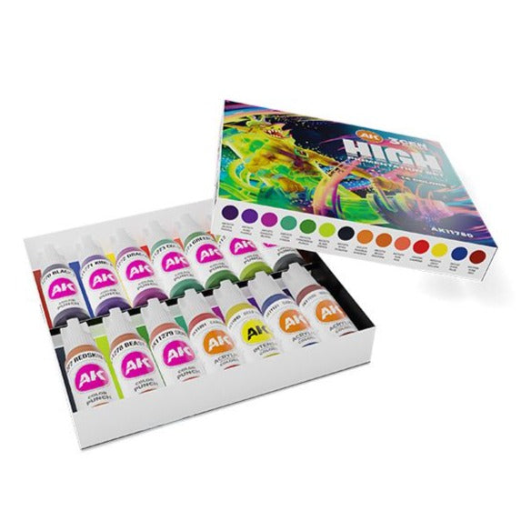 AK Interactive High Pigmentation Set 14 Colors AK11780 - Loaded Dice