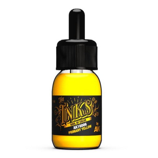 AK Interactive - The Inks - Primary Yellow AK16006 - Loaded Dice