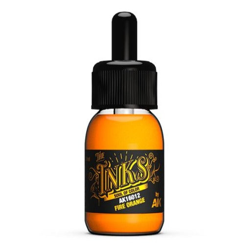 AK Interactive - The Inks - Fire Orange AK16012 - Loaded Dice