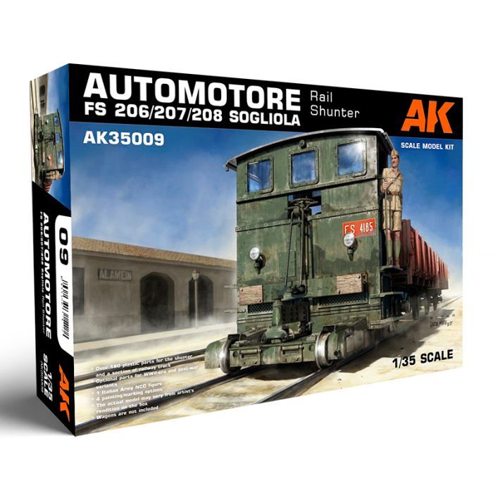 [PRE ORDER] AK Interactive Automotore FS 206/207/208 Sogliola Rail Shunter 1/35 - AK35009 - Loaded Dice Barry Vale of Glamorgan CF64 3HD
