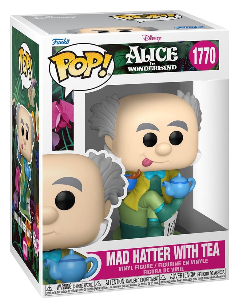 Alice in Wonderland Funko POP! 1770 Mad Hatter with Tea vinyl figure in its window display box