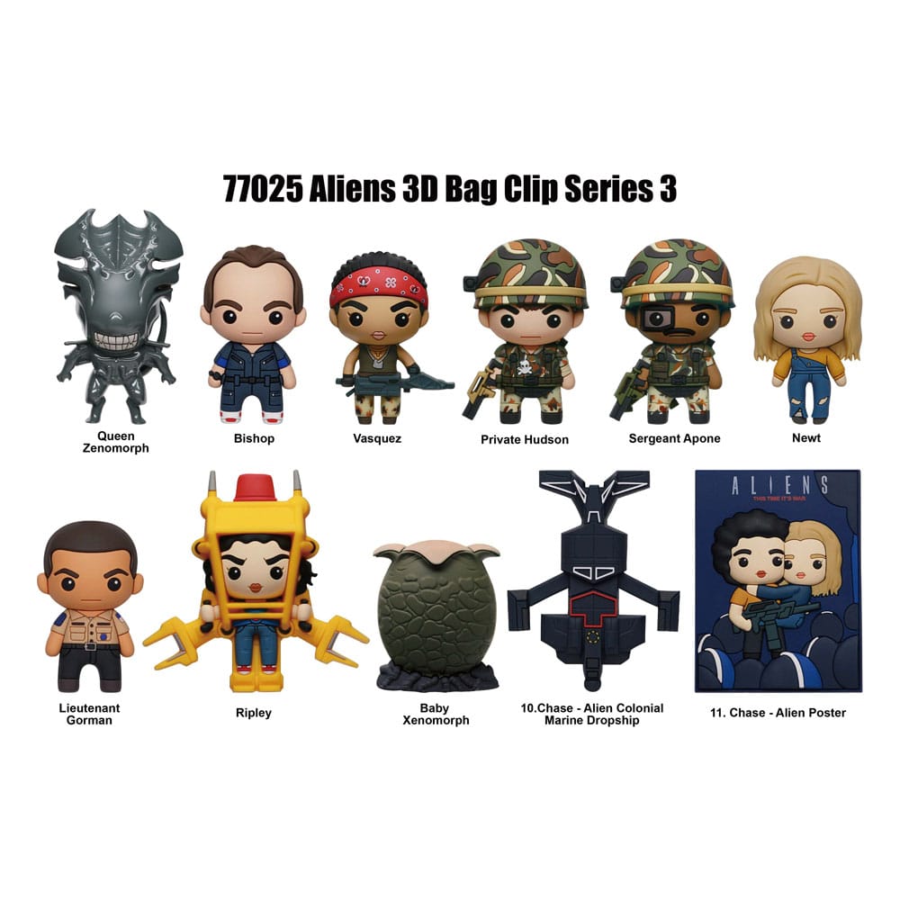 Alien 3D PVC Bag Clip Series 3 - Loaded Dice