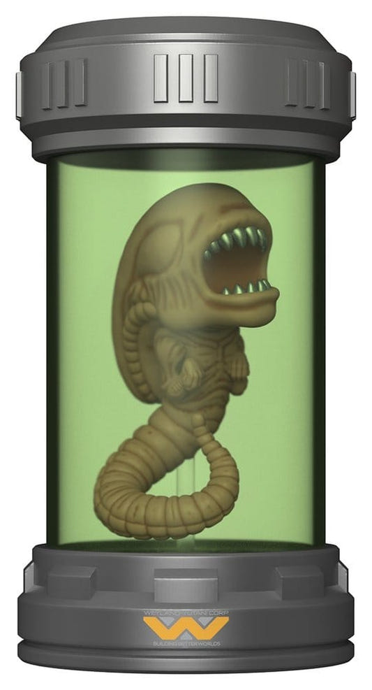 Funko Pop! Alien Chestburster vinyl figure inside a light-up specimen tube