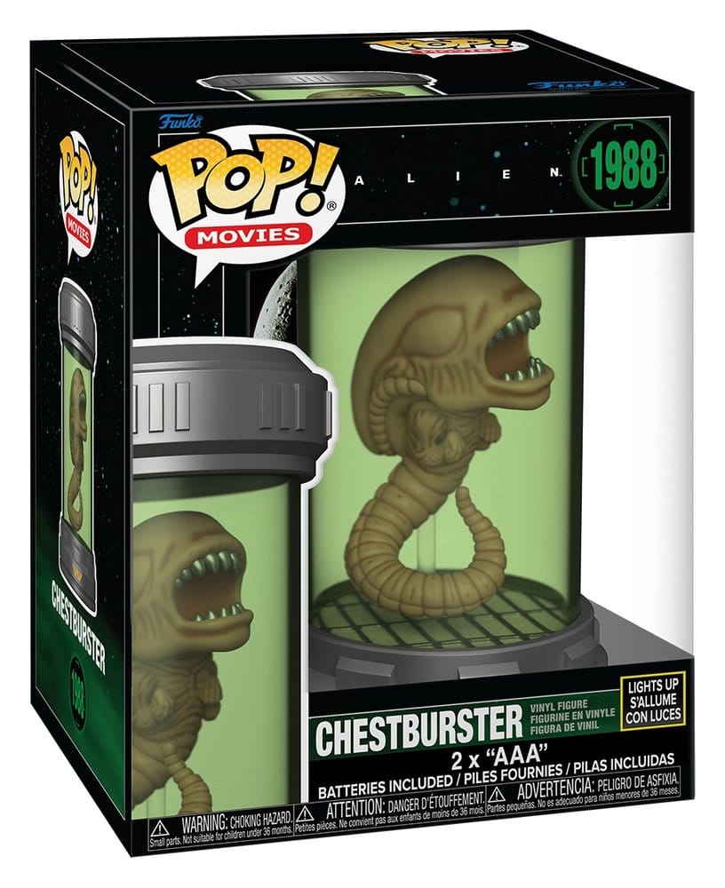 Funko Pop! Movies Alien Chestburster no. 1988 light-up specimen tube in window box