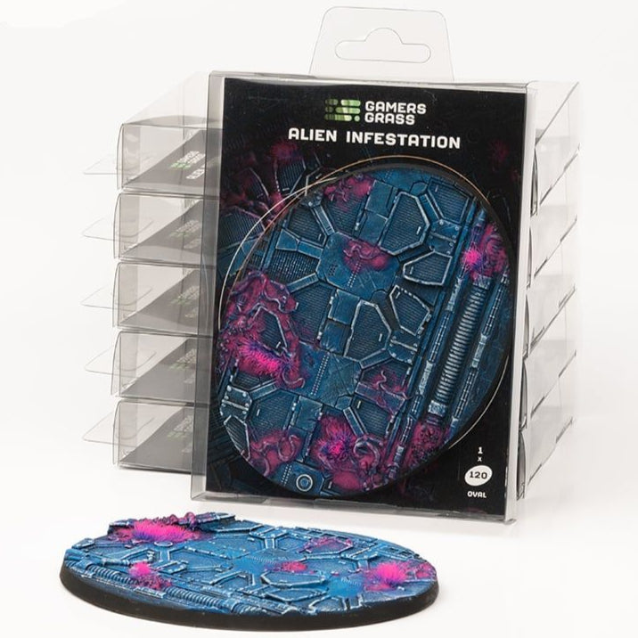 Gamers Grass Alien Infestation Oval Base - 120mm (x1) - Loaded Dice