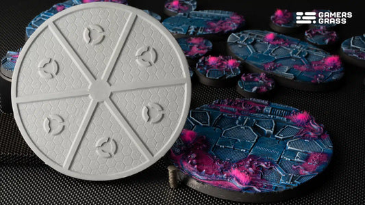 Gamers Grass Alien Infestation Round Base - 100mm (x1) - Loaded Dice