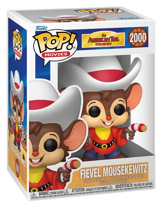 Fievel Mousekewitz Funko POP! Movies figure in its An American Tail box, number 2000