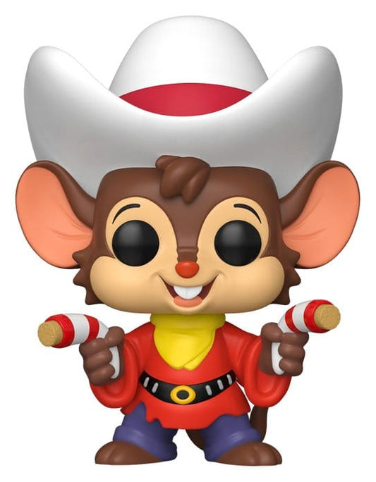 Funko POP! Fievel Mousekewitz in a white cowboy hat and red coat, An American Tail