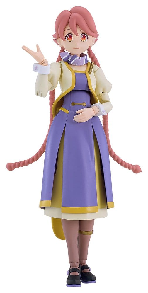 Apocalypse Hotel Yachiyo Plamatea kit built, standing figure with long braids, front view