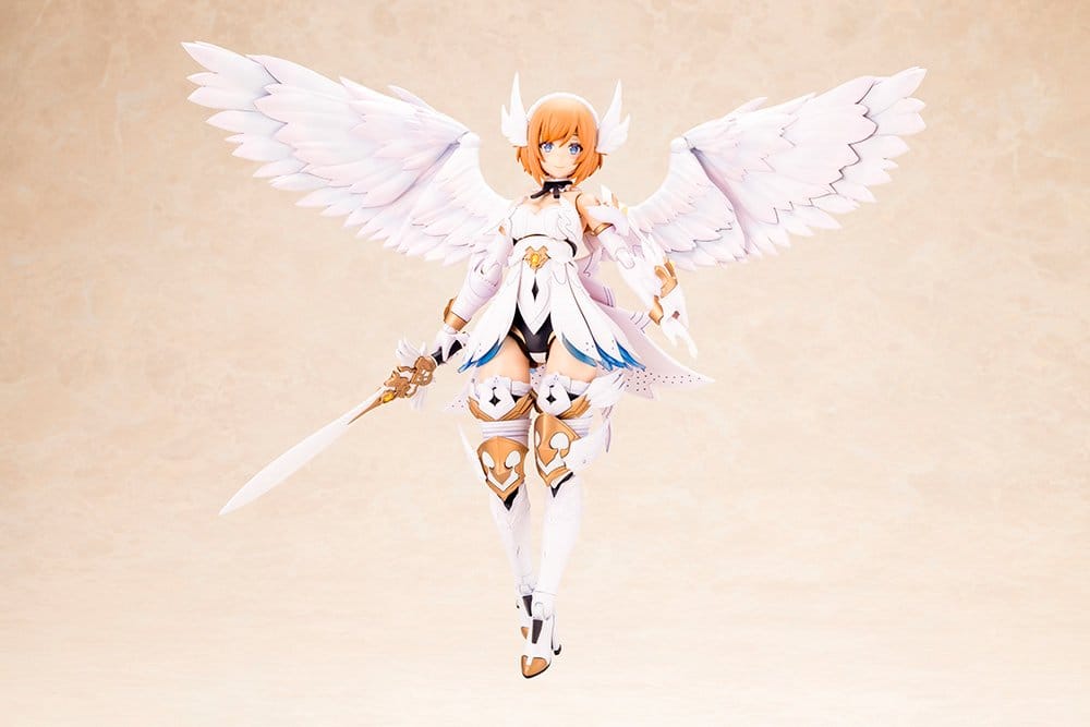 Arcanadea Grande Scale Lumitea front view with sword and wings fully spread
