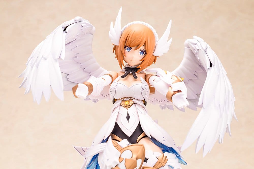 Close-up of Grande Scale Lumitea's face, wings and armour detail, Kotobukiya