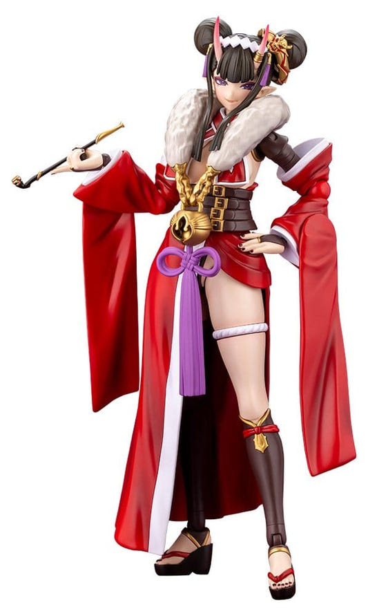 Kotobukiya Arcanadea Ornela in Disguised Form with red kimono and pipe, front view