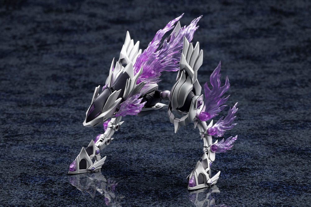 Arcanadea Explode Volcalion Monster form rearing up, head-on view, Kotobukiya kit