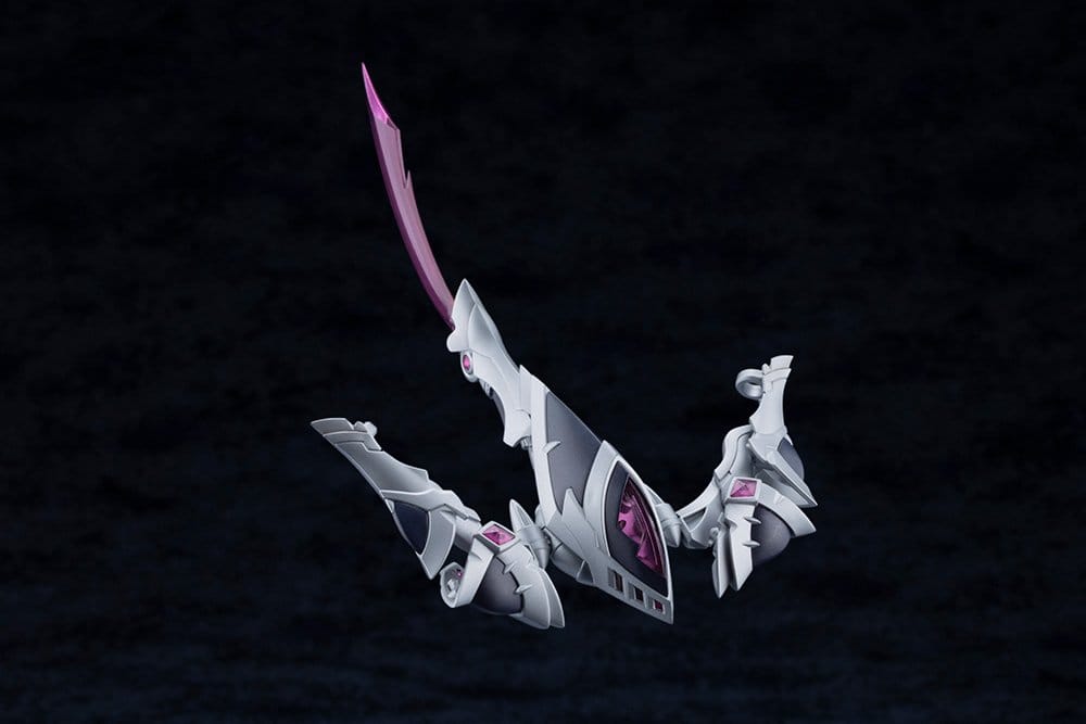 Arcanadea Legiant parts arranged as a pink-bladed weapon, Kotobukiya kit