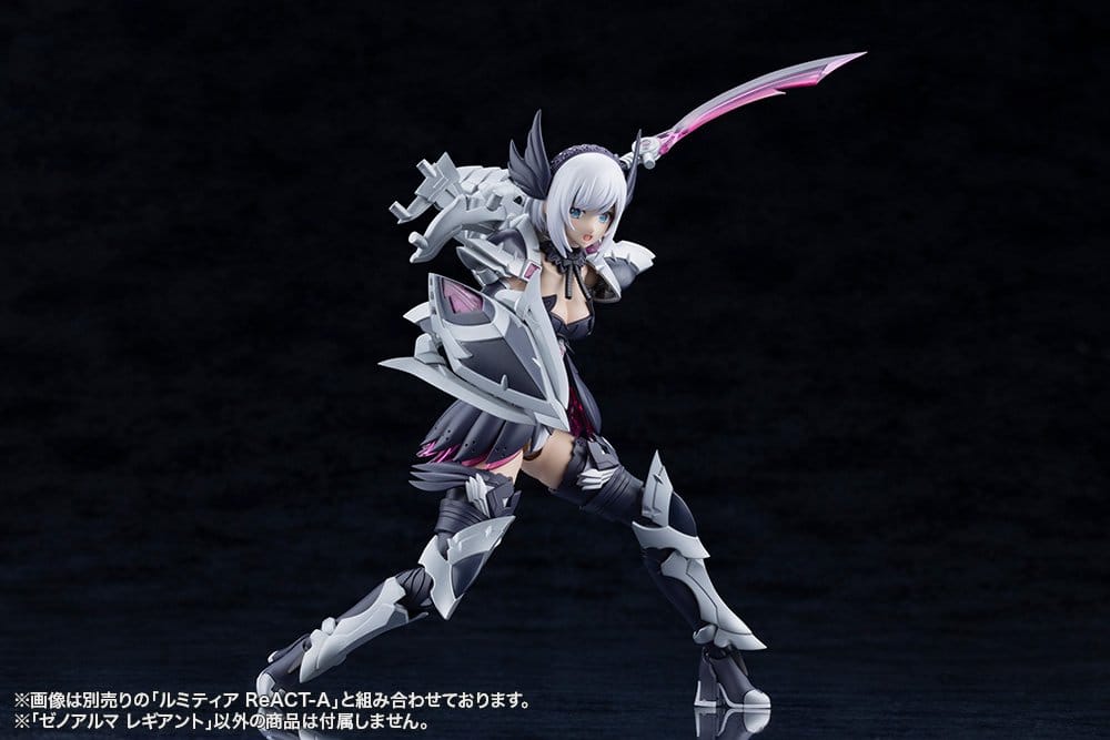 Arcanadea figure armed with Legiant Weaponry Mode parts and pink blade, sold separately