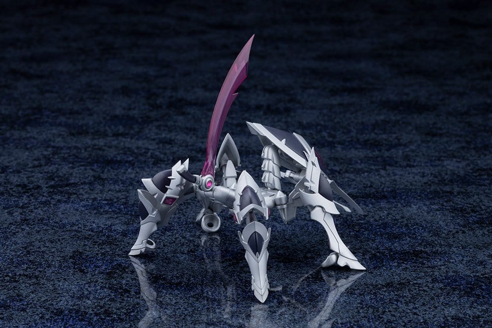 XenoAlma Legiant Monster Mode, head-on front view with pink blade raised