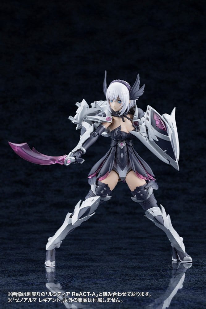 Legiant Weaponry Mode worn as armour by an Arcanadea figure, front view