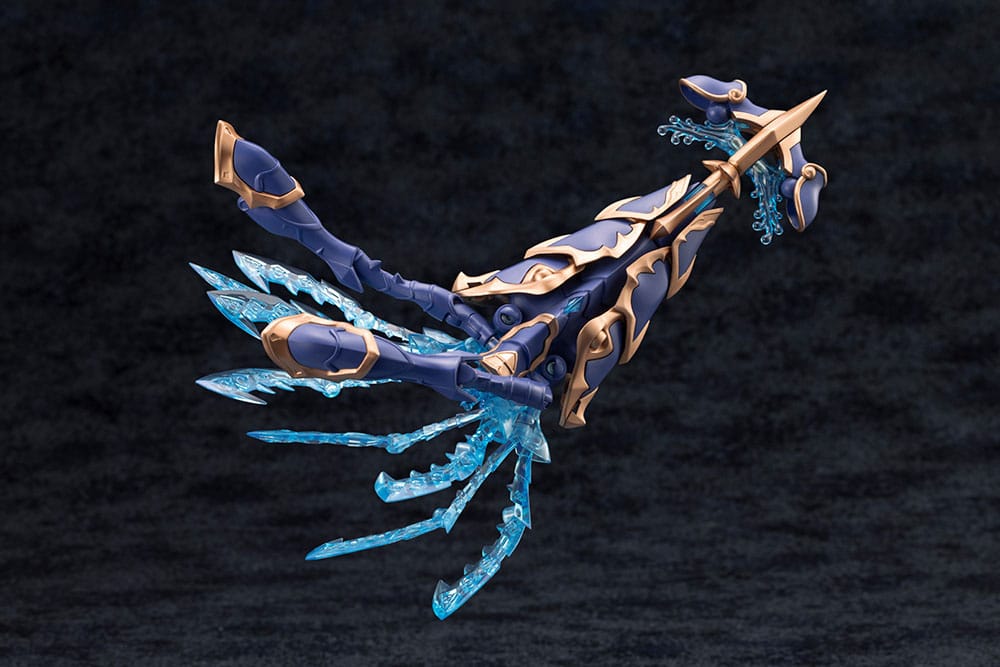 Trickle Dekapodia Weaponry lance with clear blue tentacle fins, Kotobukiya Arcanadea