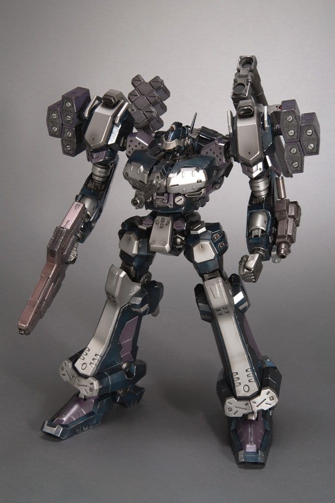 Kotobukiya Armored Core CR-C75U2 built kit front view on grey backdrop