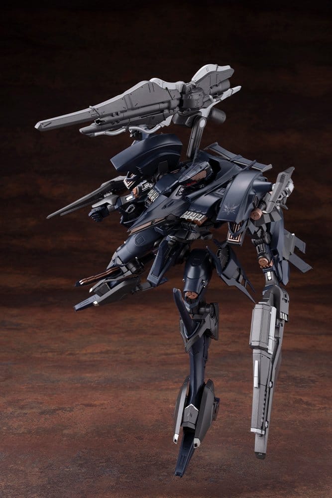 Kotobukiya Orlea 1/72 Armored Core kit in a dynamic hovering pose, portrait shot