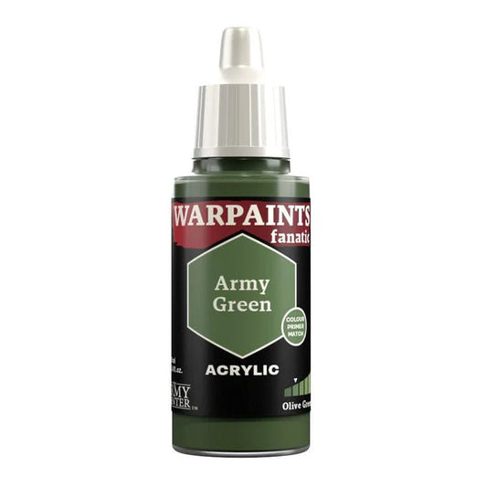 Army Painter Warpaints Fanatic Army Green 18ml dropper bottle