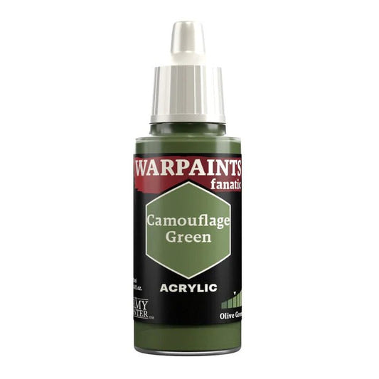 Army Painter Warpaints Fanatic Camouflage Green 18ml dropper bottle