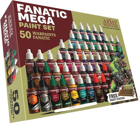 Army Painter Warpaints Fanatic Warpaints Fanatic Mega Paint Set 18ml dropper bottle