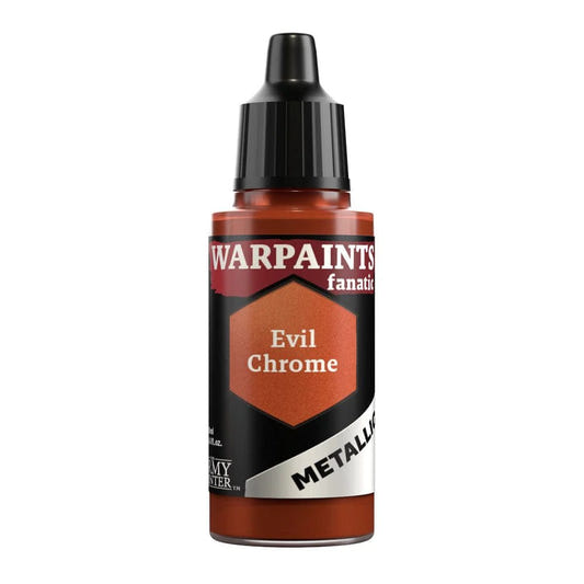 Army Painter Warpaints Fanatic Metallic Evil Chrome 18ml dropper bottle